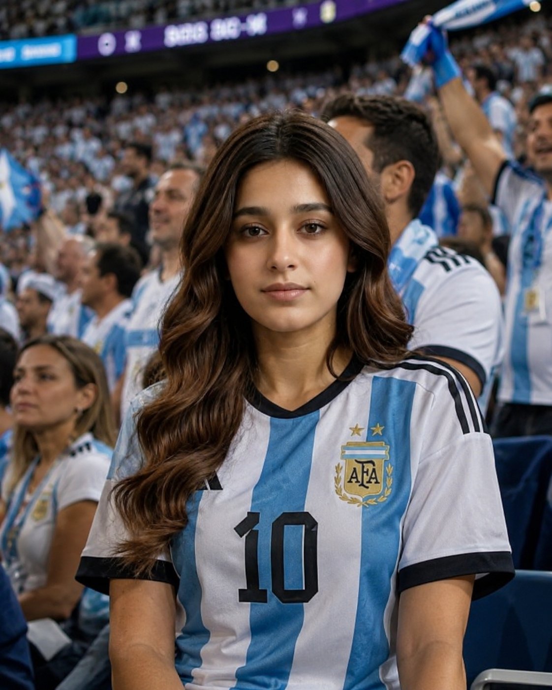 世界杯足球场狂热球迷写实人像 / World Cup Stadium Fan Photo Transformation,人像与摄影,人像、电影感、人像与摄影,案例输出图 1