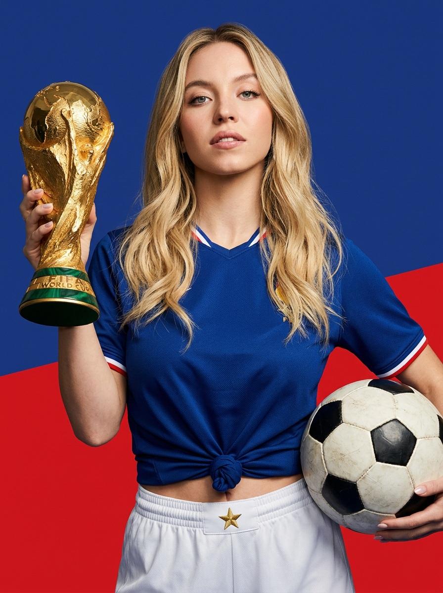 韩式商业摄影巴西球衣世界杯奖杯海报 / Korean Style Brazil Soccer Magazine Cover，人像与摄影，人像、海报、产品图，案例输出图 2