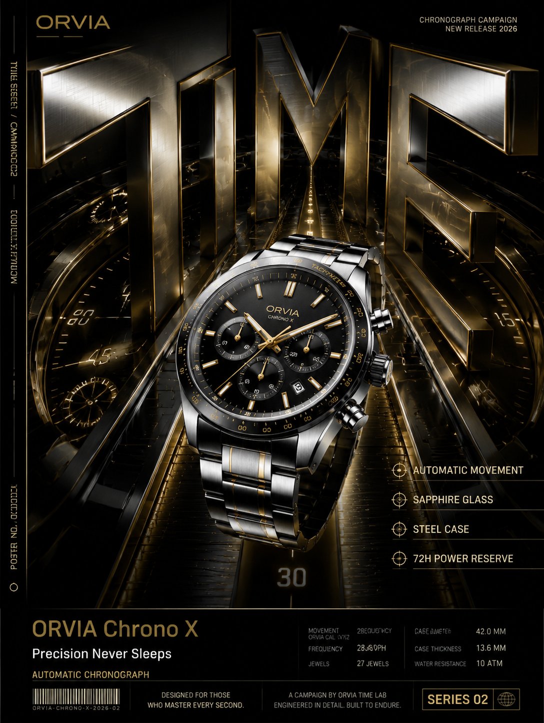巨型文字透视商业产品推广海报 / Mega Typography Perspective Commercial Product Poster，角色设计，霓虹、人像、时尚，案例输出图 2
