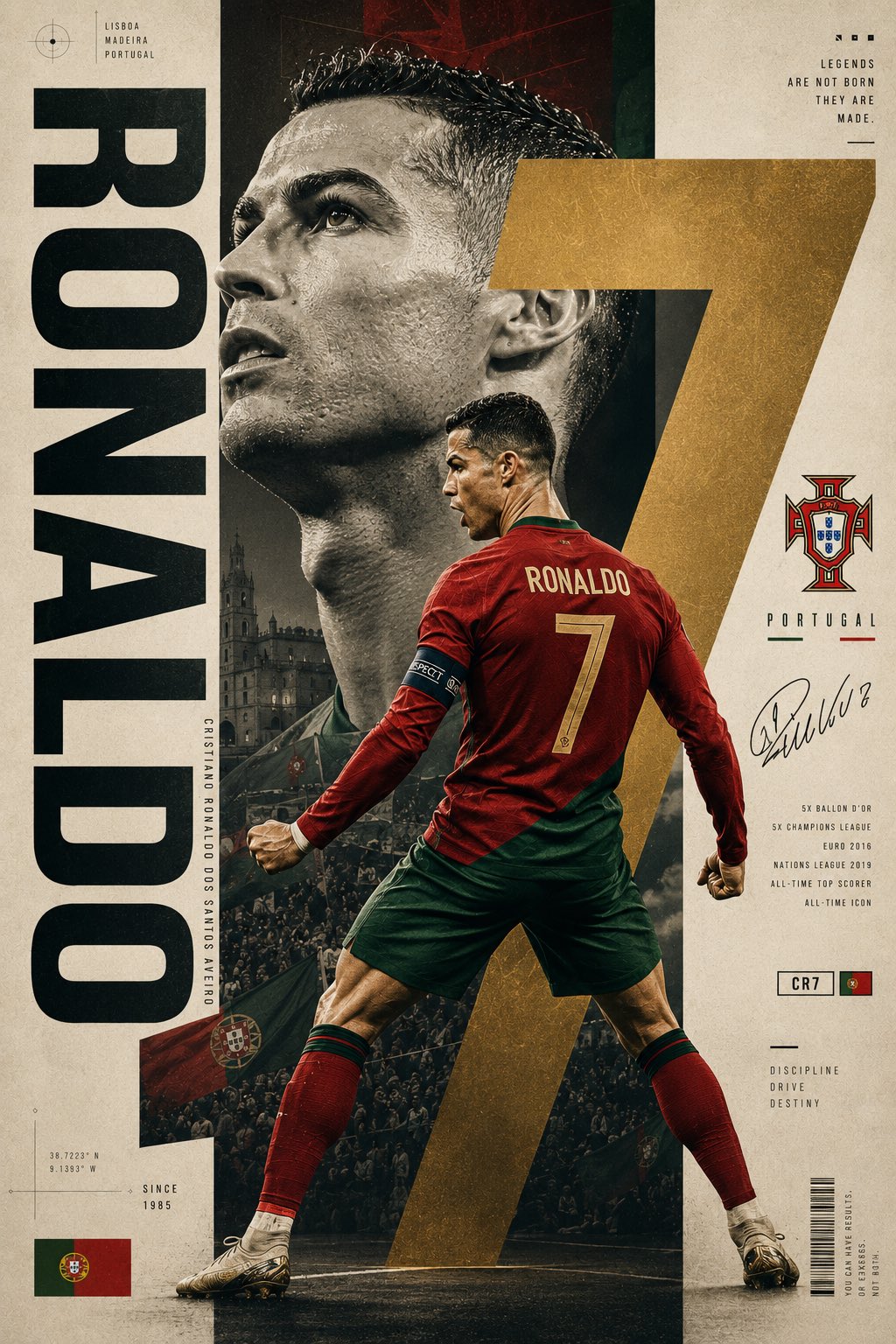 内马尔巴西国家队高端体育海报设计 / Neymar Jr Behance Sports Poster Design，人像与摄影，35mm、人像、时尚，案例输出图 1