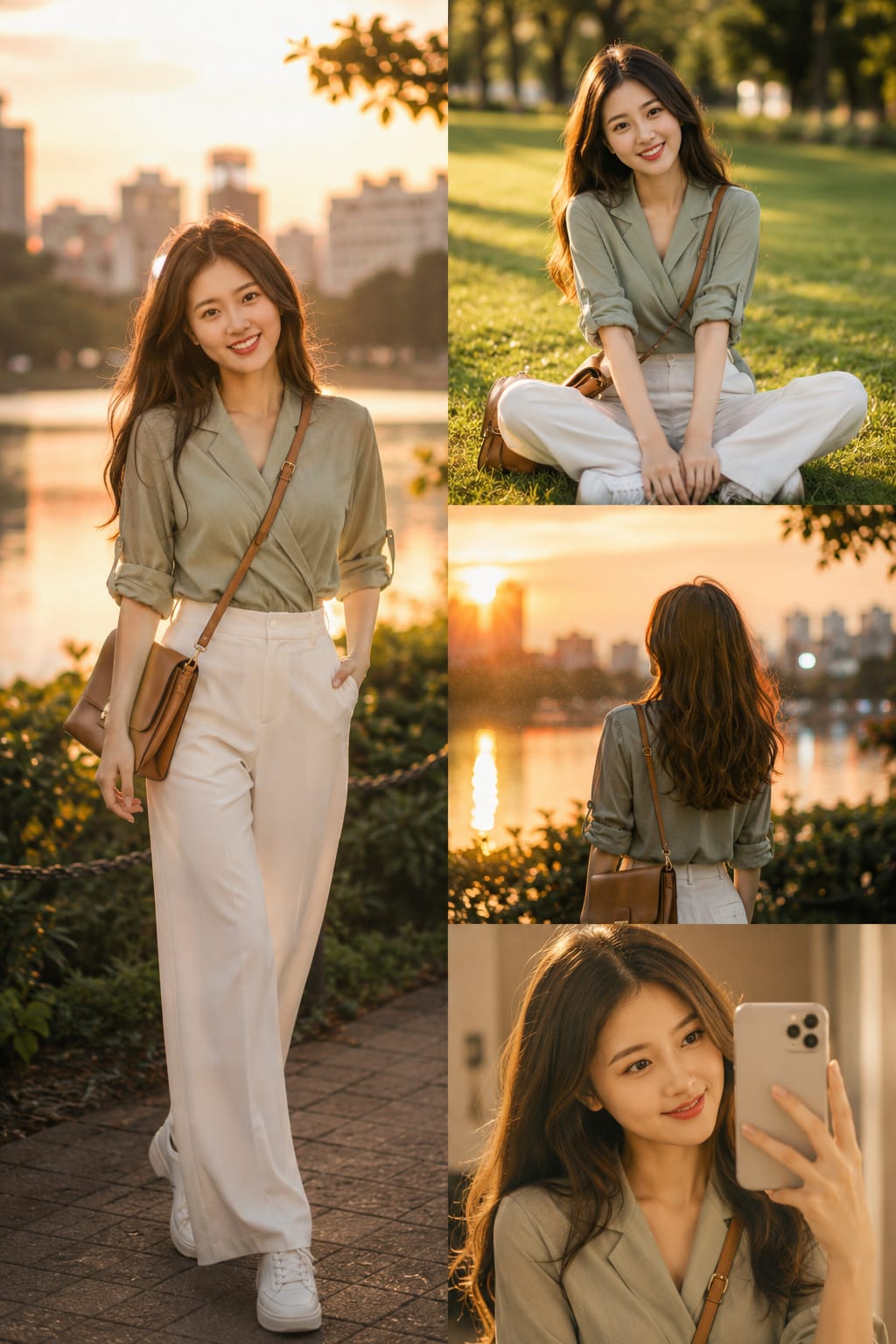 超写实东亚女性时尚杂志封面拼贴 / Ultra Realistic Fashion Magazine East Asian Woman Collage，人像与摄影，人像、电影感、时尚，案例输出图 1