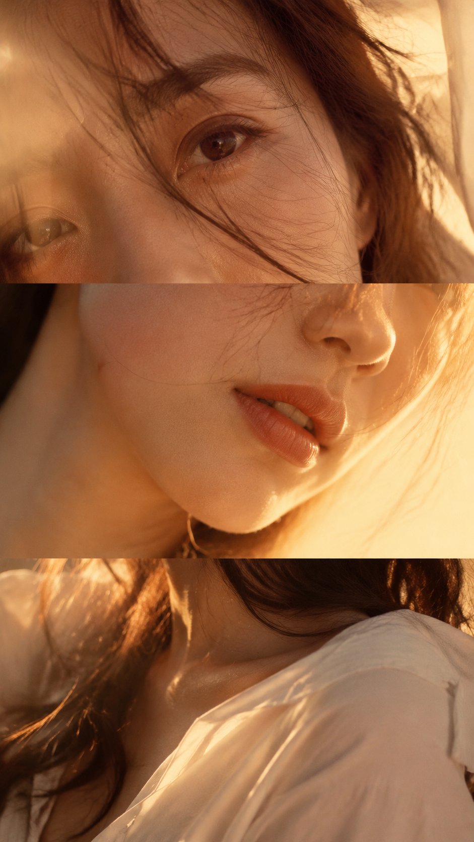 垂直层叠时尚人像摄影拼贴 / Vertical Layered Portrait Collage Photography,人像与摄影,35mm、人像、电影感,案例输出图 1