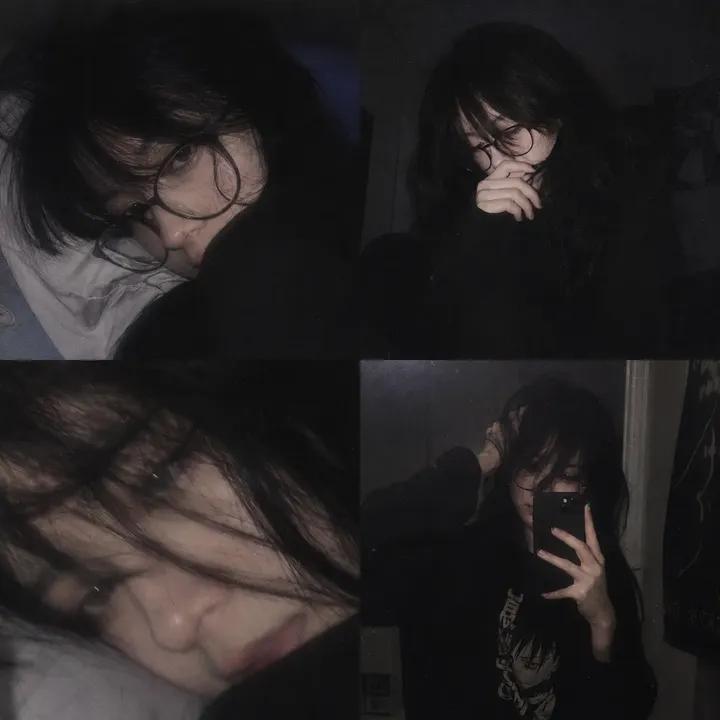 黑暗美学卧室少女拼贴摄影 / Dark Aesthetic Bedroom Girl Collage Photography,角色设计,人像、电影感、时尚,案例输出图 1