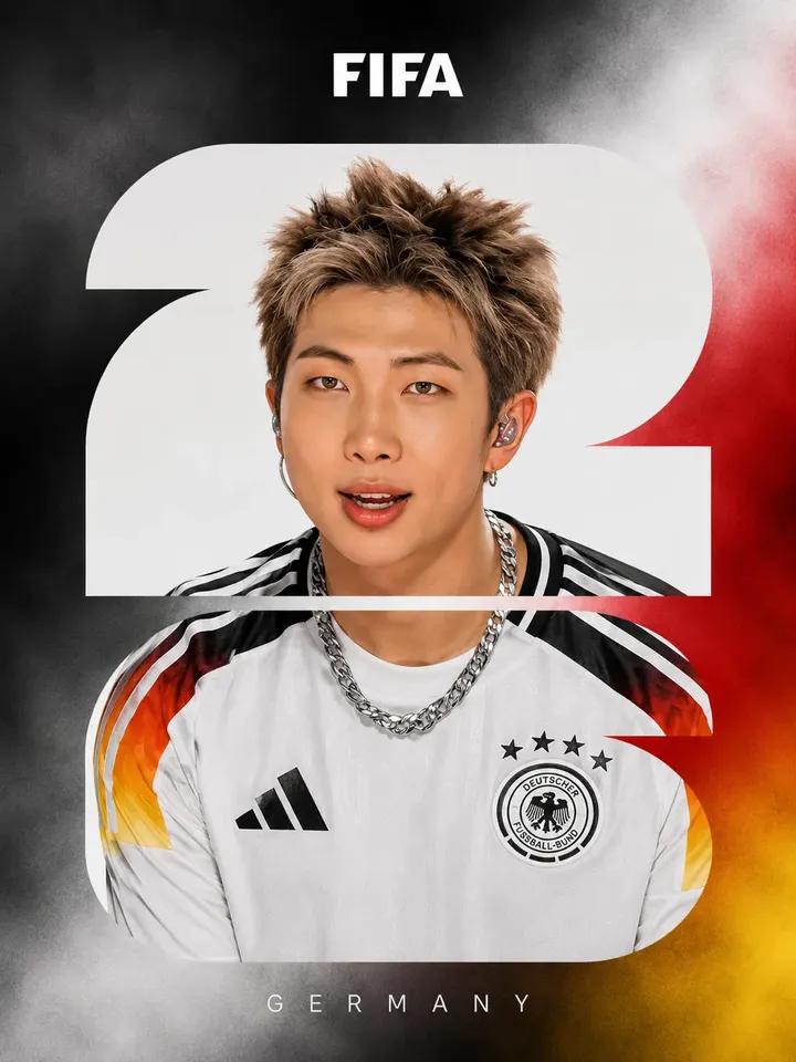 BTS成员摩洛哥国家队足球海报设计 / Bts Member Morocco Fifa Football Poster Design，角色设计，人像、海报、角色，案例输出图 2