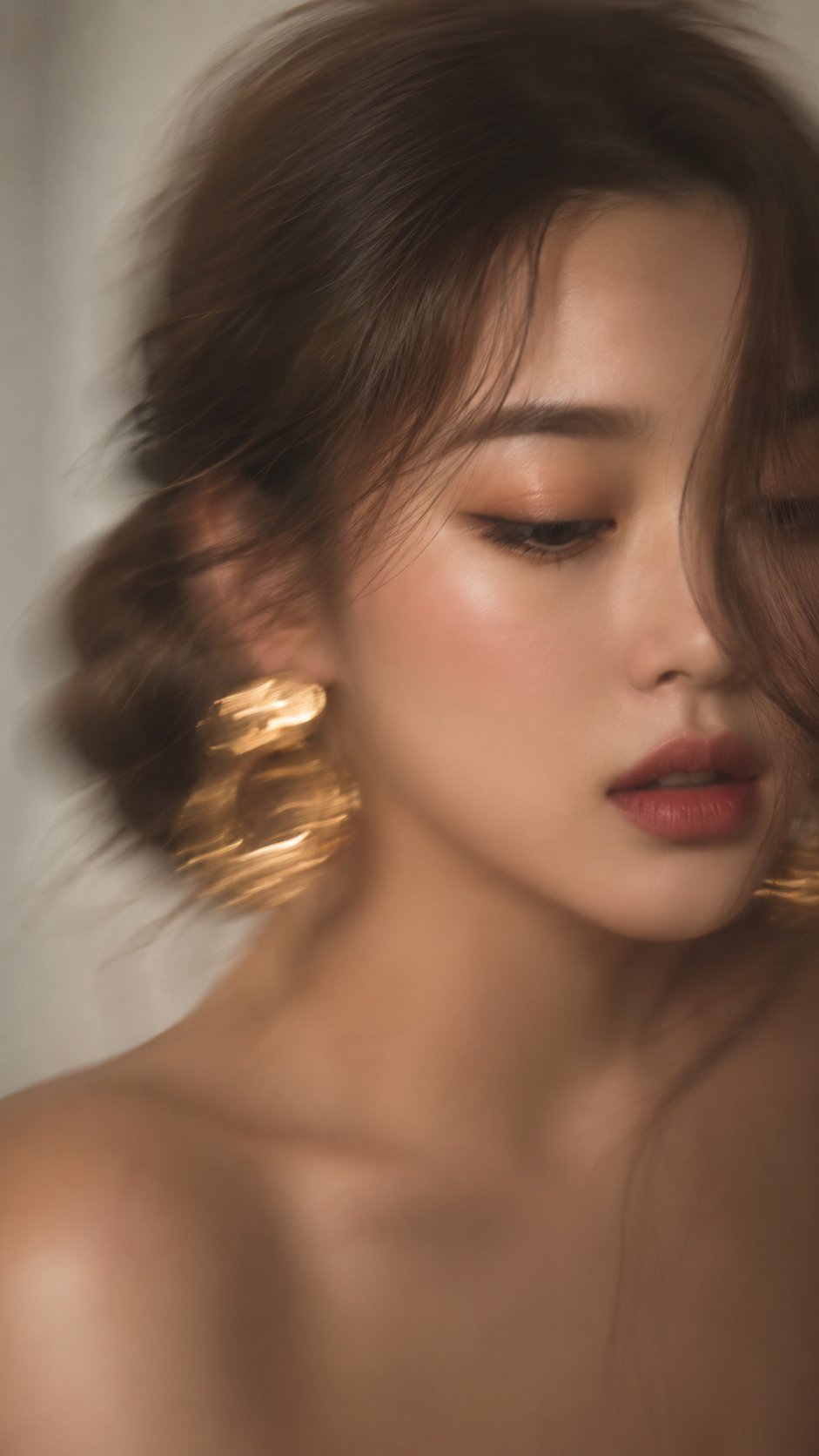 艺术感动感模糊电影质感人像大片 / Intentional Motion Blur Fashion Editorial Portrait，人像与摄影，人像、电影感、时尚，案例输出图 2
