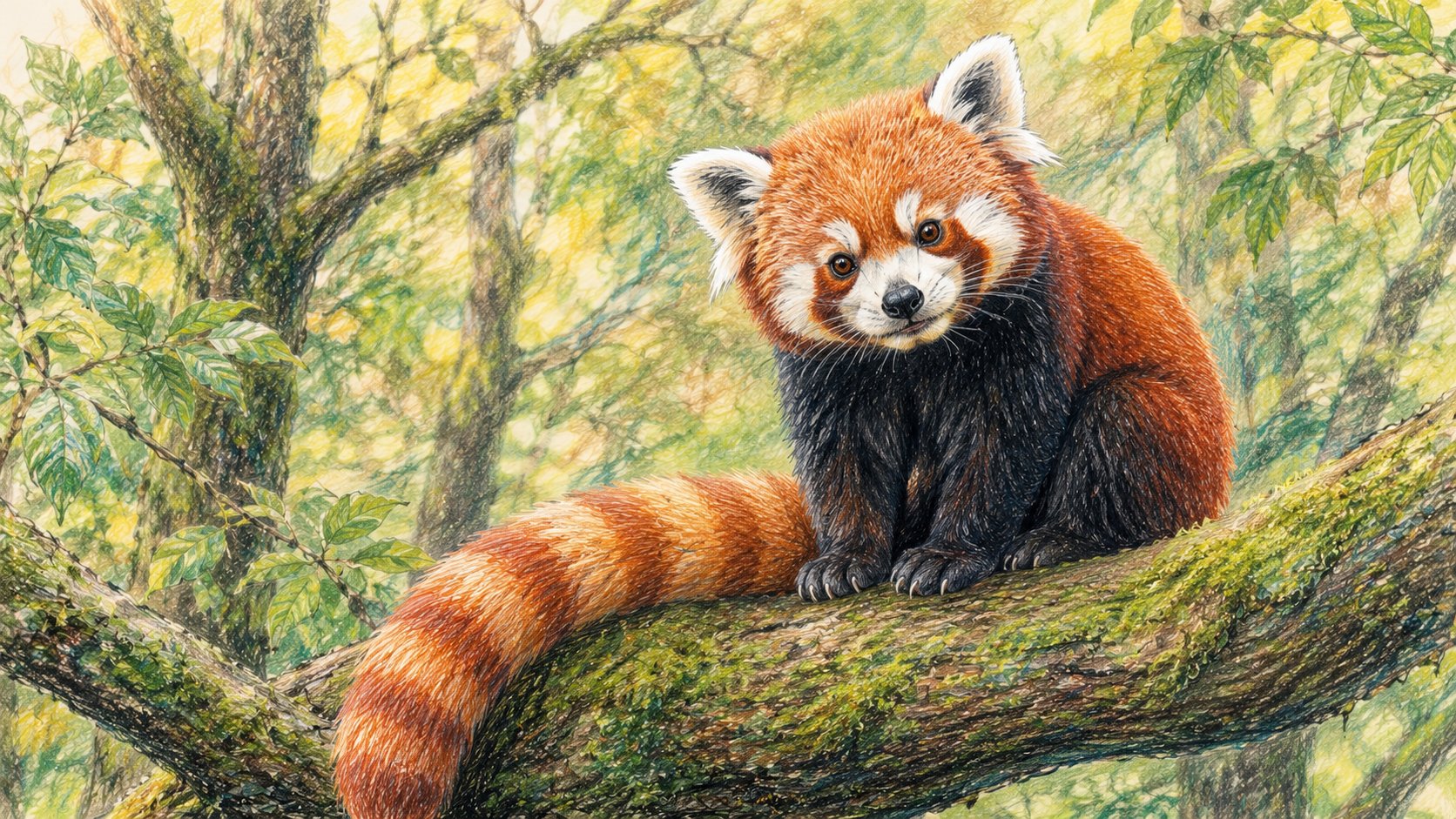 手绘色铅笔插画质感 / Hand Drawn Colored Pencil Illustration，海报与插画，海报、插画、海报与插画，案例输出图 1