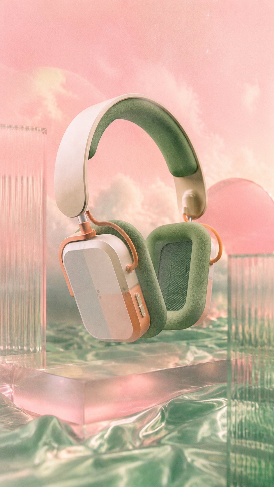 粉绿双色梦核时尚大片风格化 / Pink Green Dreamcore Fashion Stylization，角色设计，35mm、时尚、角色，案例输出图 2