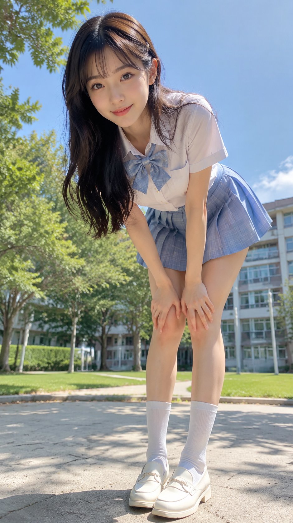 户外低机位前探互动写实人像写真 / Outdoor Low Angle Interactive Realistic Portrait，角色设计，人像、插画、角色，案例输出图 2