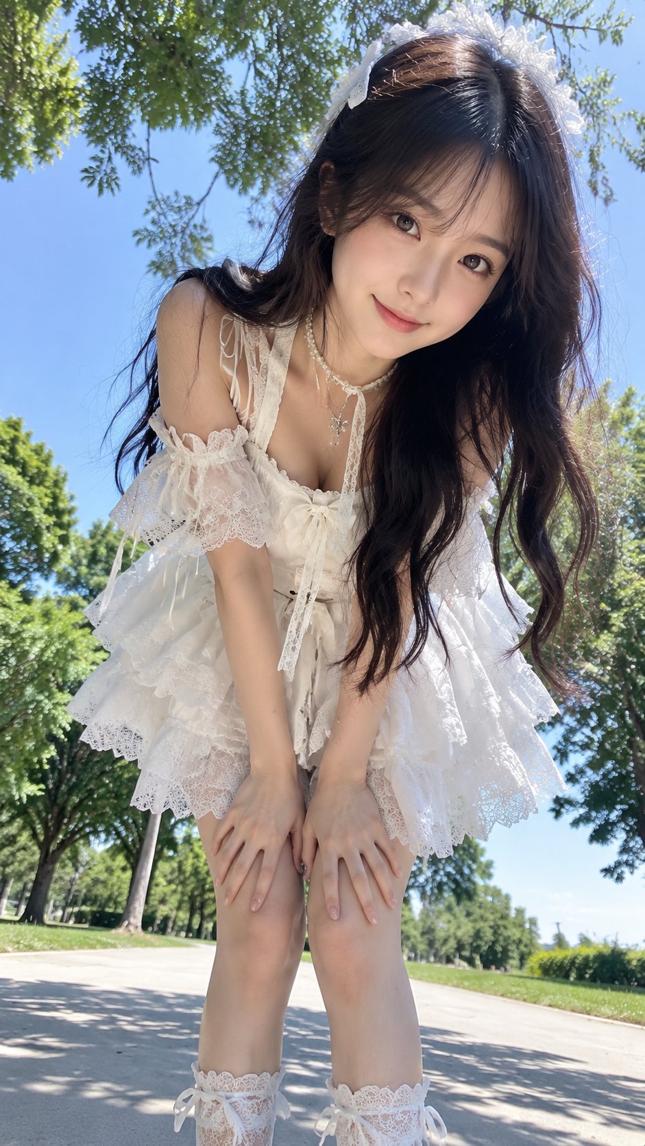 户外低机位前探互动写实人像写真 / Outdoor Low Angle Interactive Realistic Portrait,角色设计,人像、插画、角色,案例输出图 1
