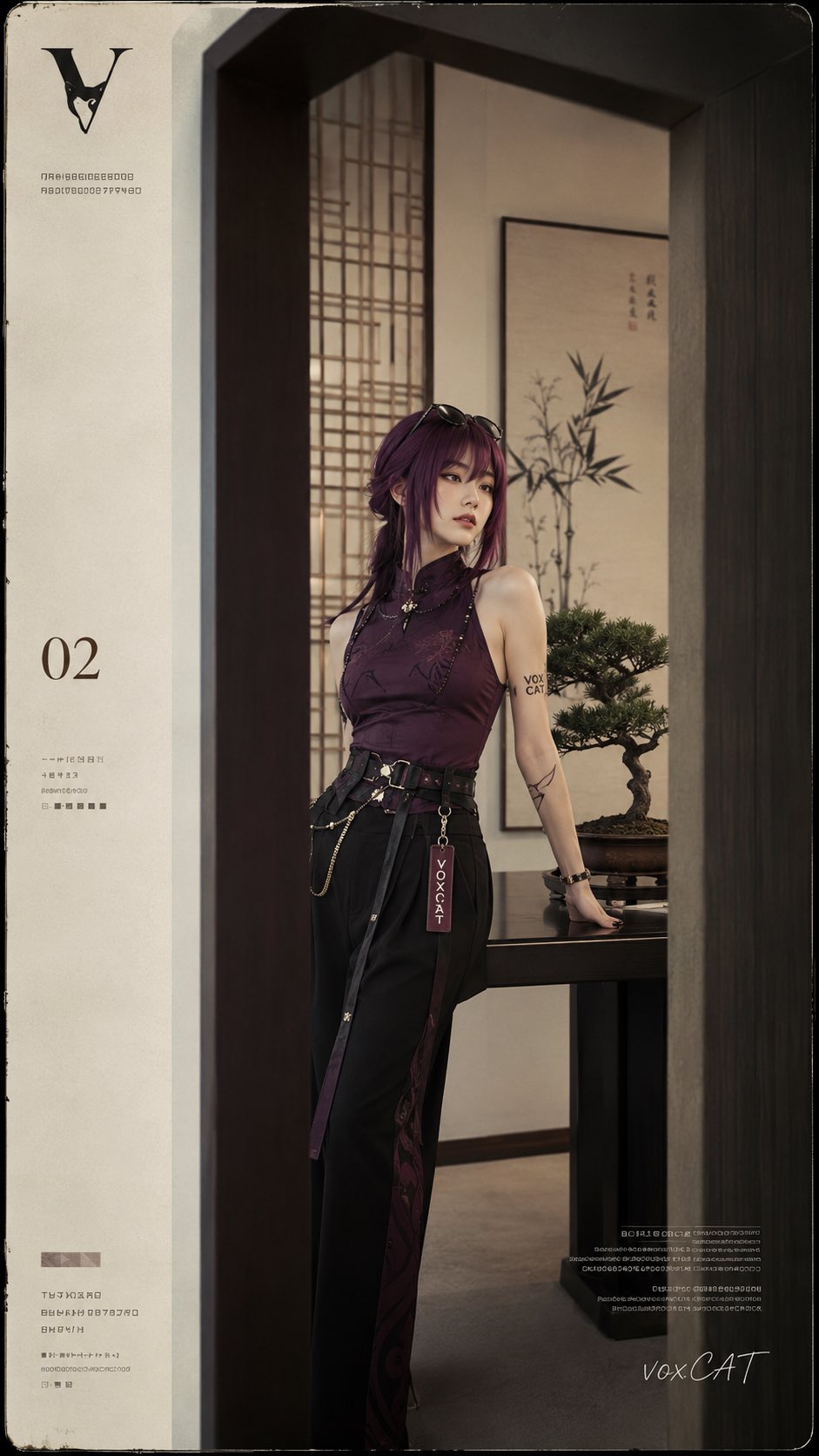 新中式品牌视觉原创东亚女性时尚大片 / New Chinese Style East Asian Female Lookbook,角色设计,35mm、时尚、角色,案例输出图 1