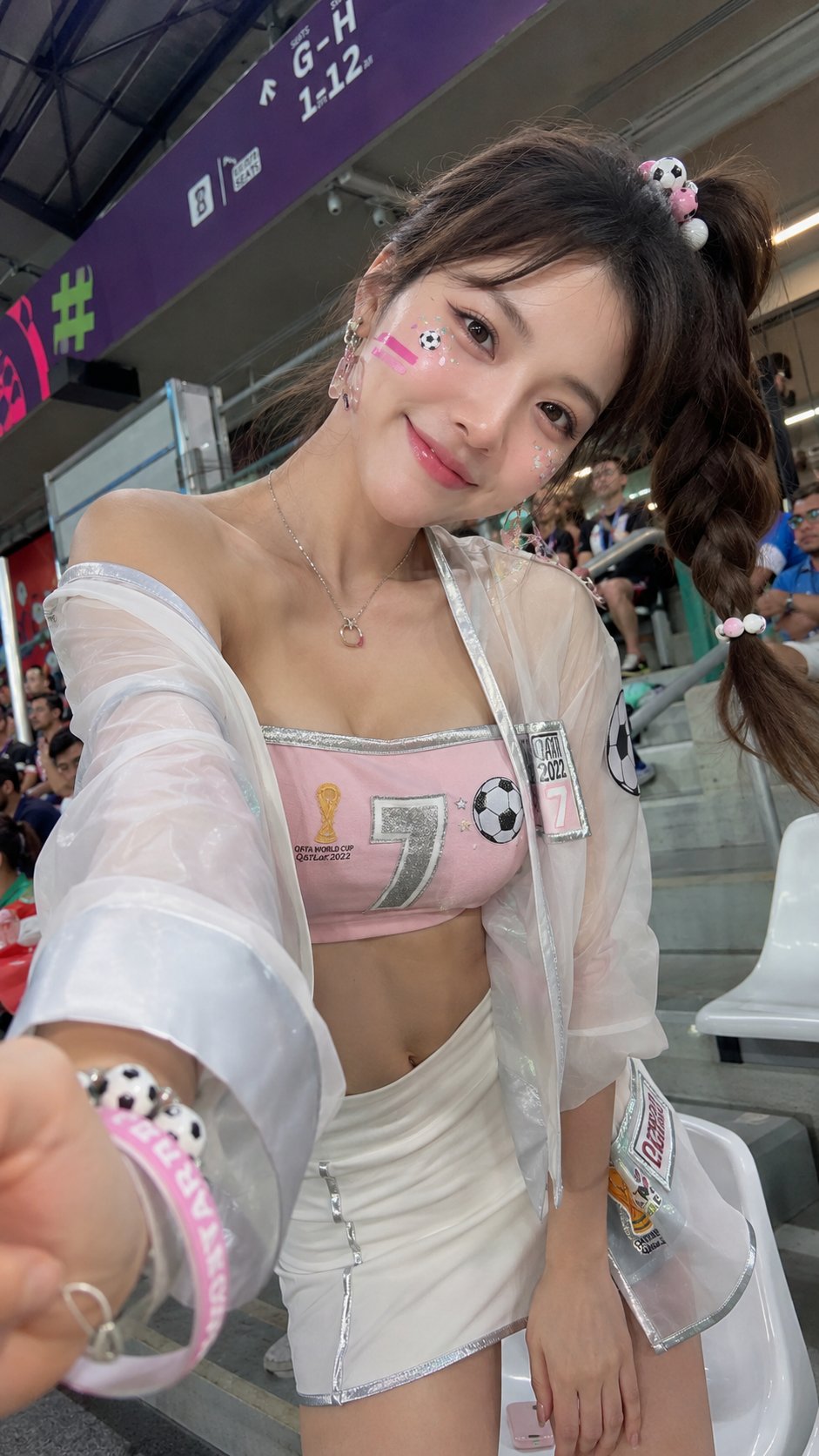 世界杯足球宝贝甜酷风人像 / World Cup Soccer Babe Portrait Sweet Cool Style,人像与摄影,人像、竖版、人像与摄影,案例输出图 1