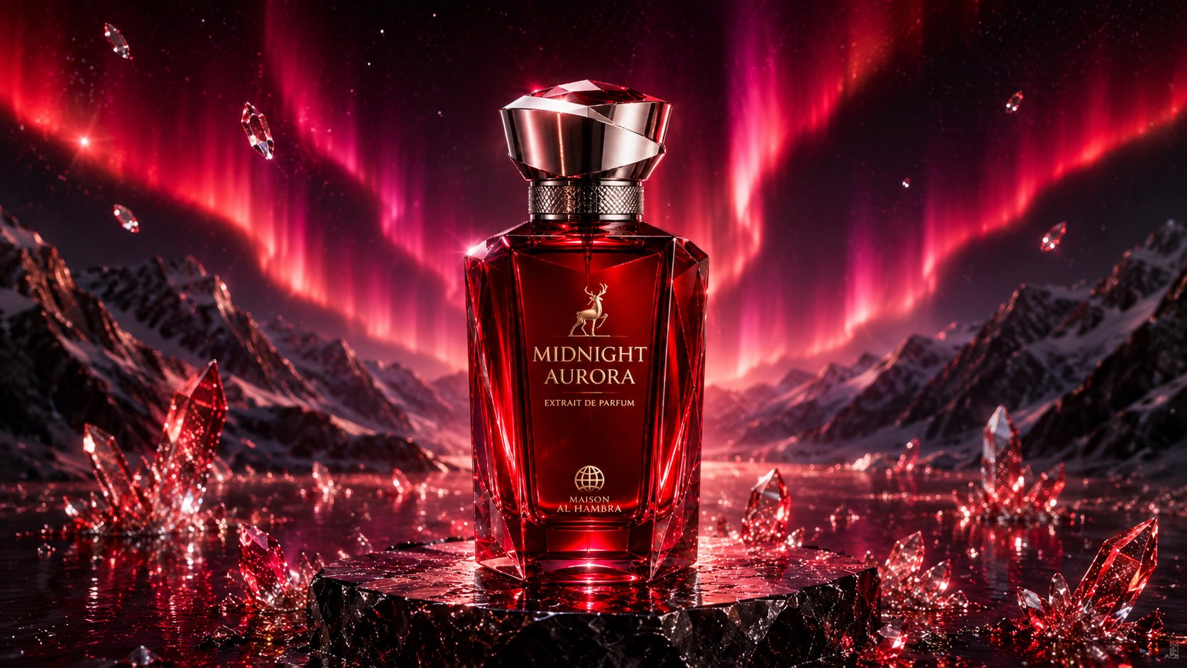 午夜极光奢华香水产品摄影 / Midnight Aurora Luxury Perfume Product Photography，人像与摄影，人像、电影感、产品图，案例输出图 2