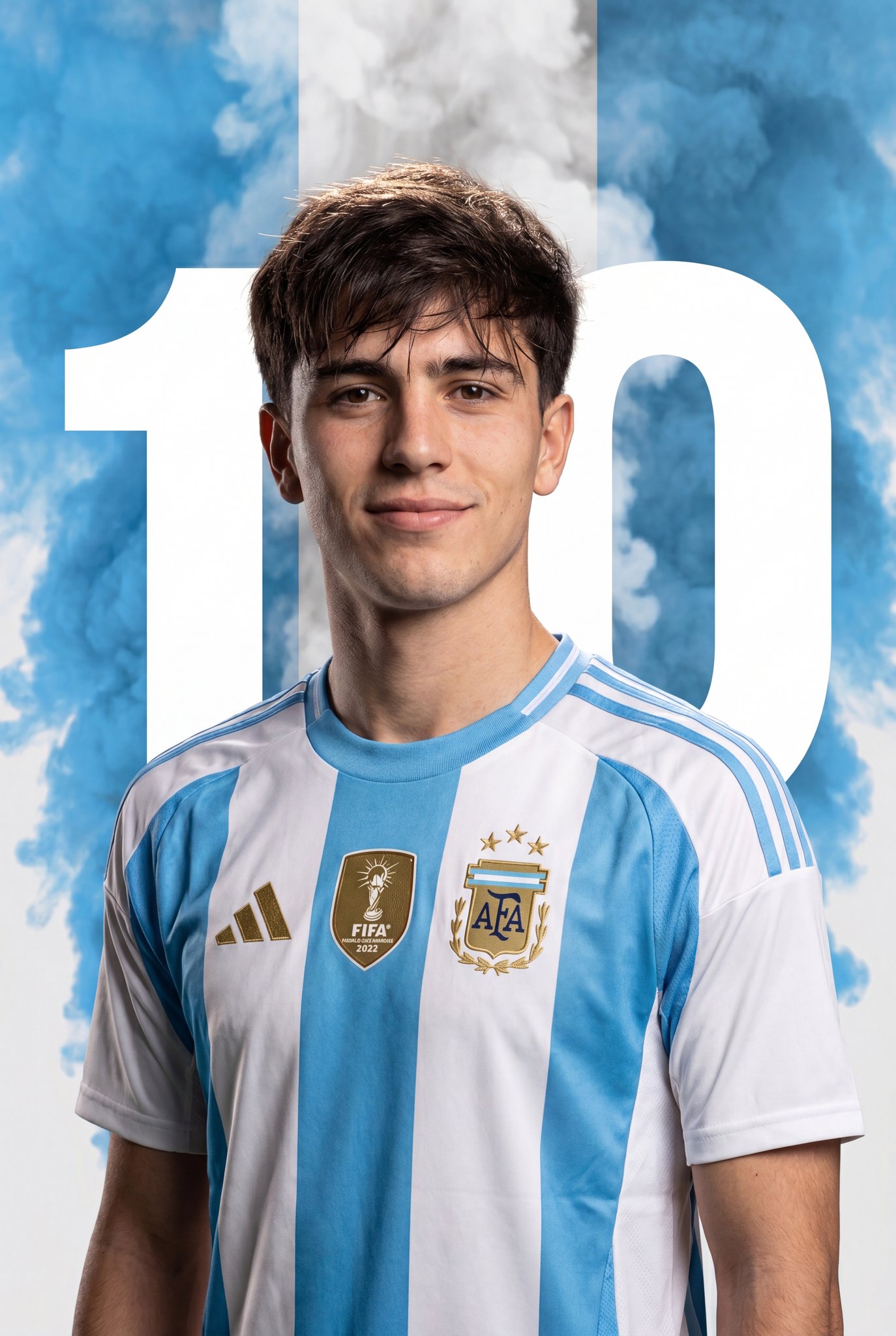 阿根廷足球员运动宣传海报 / Argentina Soccer Sports Promotional Poster，人像与摄影，人像、海报、品牌，案例输出图 2