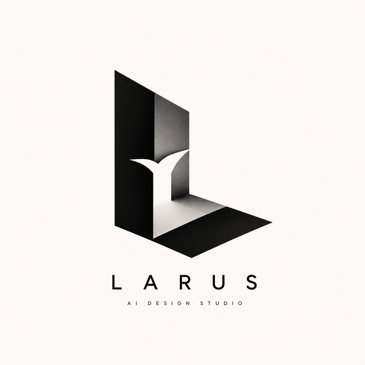 极简高端字母光学错觉标志设计 / Minimalist High End Letter Optical Illusion Logo，UI 与社交媒体截图，海报、UI、截图，案例输出图 1