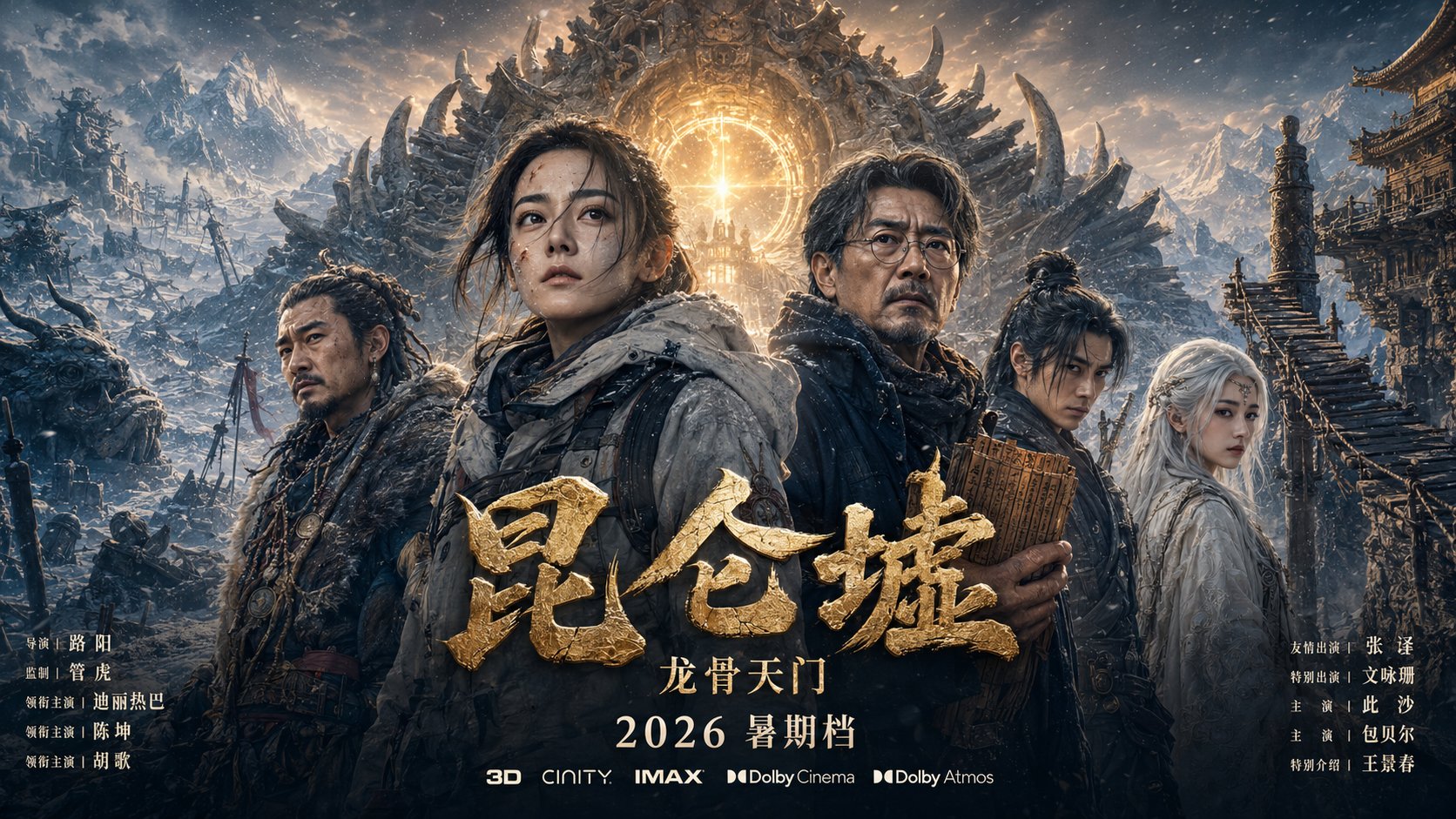 中国奇幻冒险商业大片电影海报宣发主视觉 / Chinese Fantasy Adventure Movie Blockbuster Poster,角色设计,人像、电影感、海报,案例输出图 1