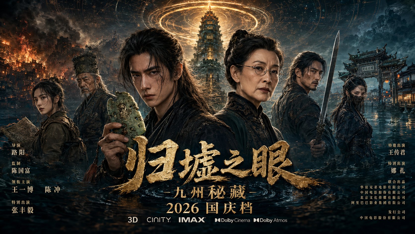 中国奇幻冒险商业大片电影海报宣发主视觉 / Chinese Fantasy Adventure Movie Blockbuster Poster，角色设计，人像、电影感、海报，案例输出图 2