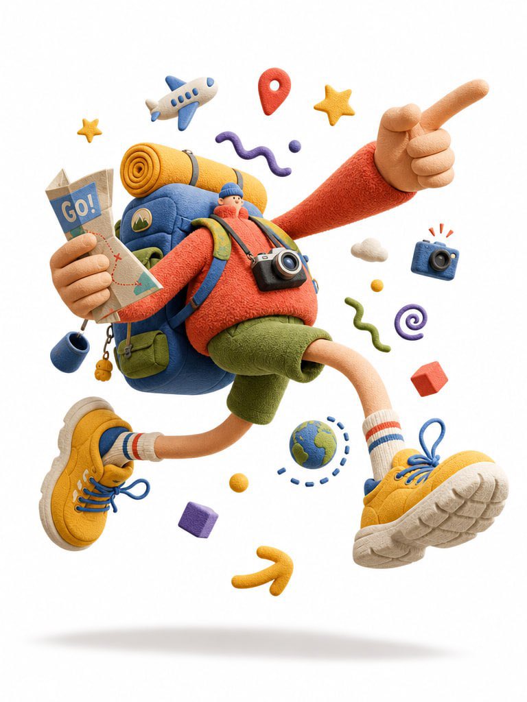 夸张风格SaaS产品设计师3D插画 / Exaggerated Saas Product Designer 3d Illustration，UI 与社交媒体截图，时尚、插画、UI，案例输出图 2
