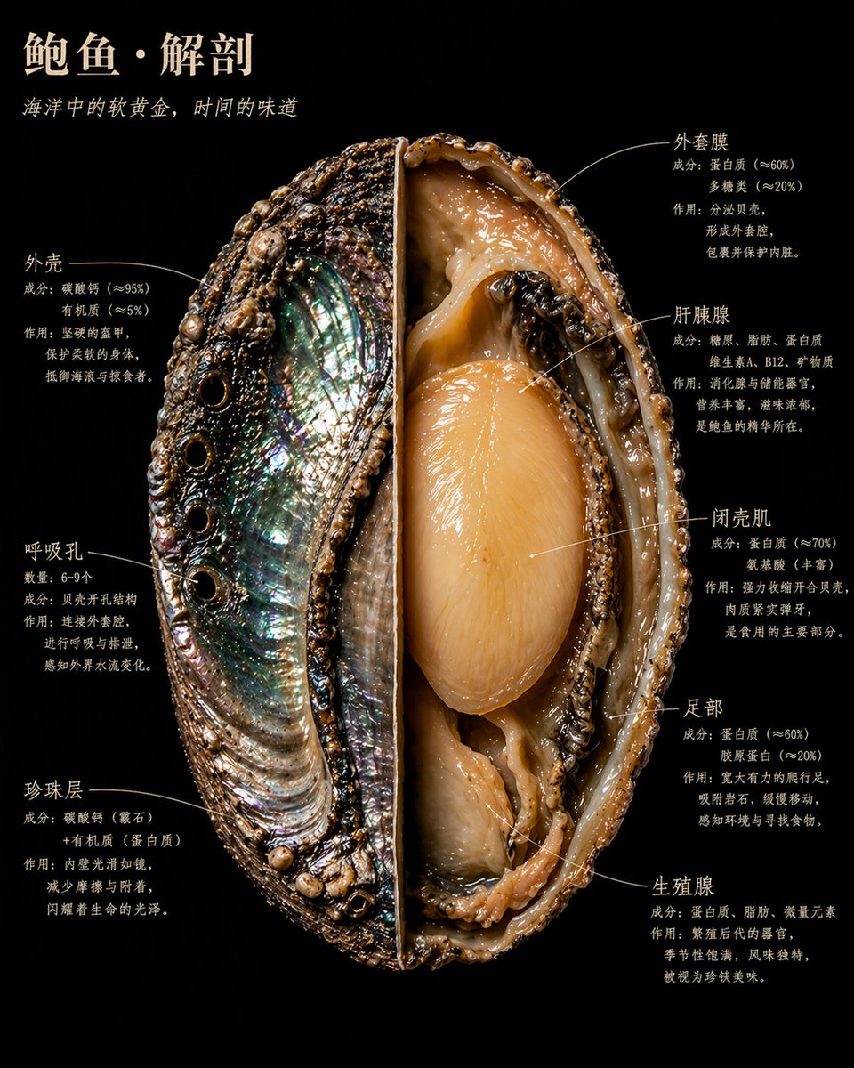 博物学风食材标本剖面图 / Naturalist-Style Food Specimen Cross-Section，模型对比与社区，插画、排版、对比实验，案例输出图 1
