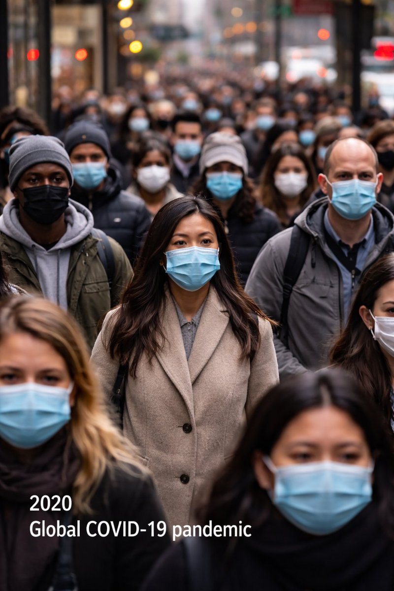 生成 2020 年最重要事件画面 / Generate an image of the most significant event of 2020，模型对比与社区，对比实验、模型对比与社区，案例输出图 1