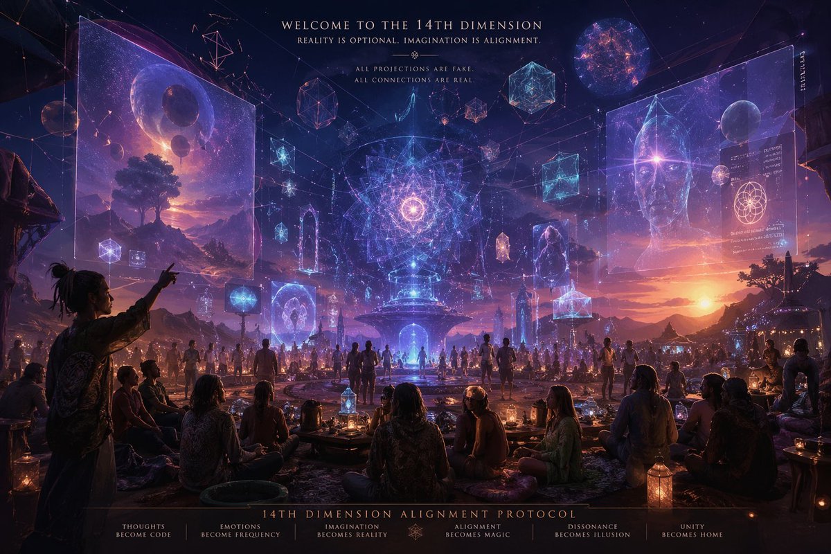 第十四维度投影视觉 / 14th-Dimension Projection Scene，模型对比与社区，对比实验、模型对比与社区，案例输出图 1