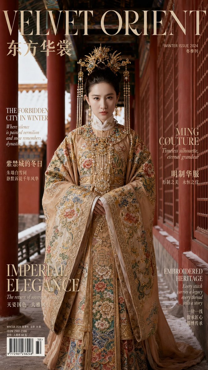 9:16 竖版比例示例 / Aspect Ratio: 9:16 Vertical，人像与摄影，人像、电影感、时尚，案例输出图 1