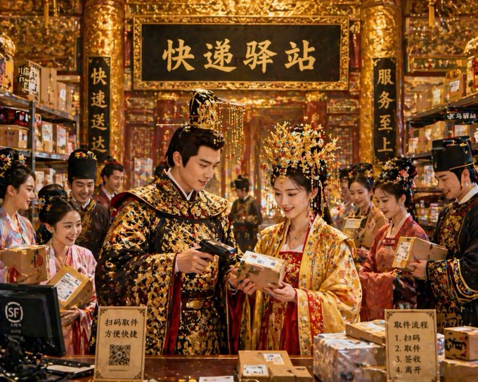 皇宫深处的御用快递驿站 / 宅男必看绝美二次元少女，角色设计，角色、二次元、角色设计，案例输出图 4