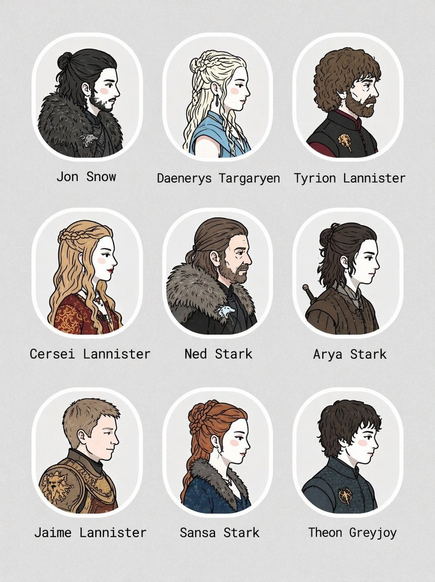 type，角色设计，人像、插画、角色，案例输出图 1