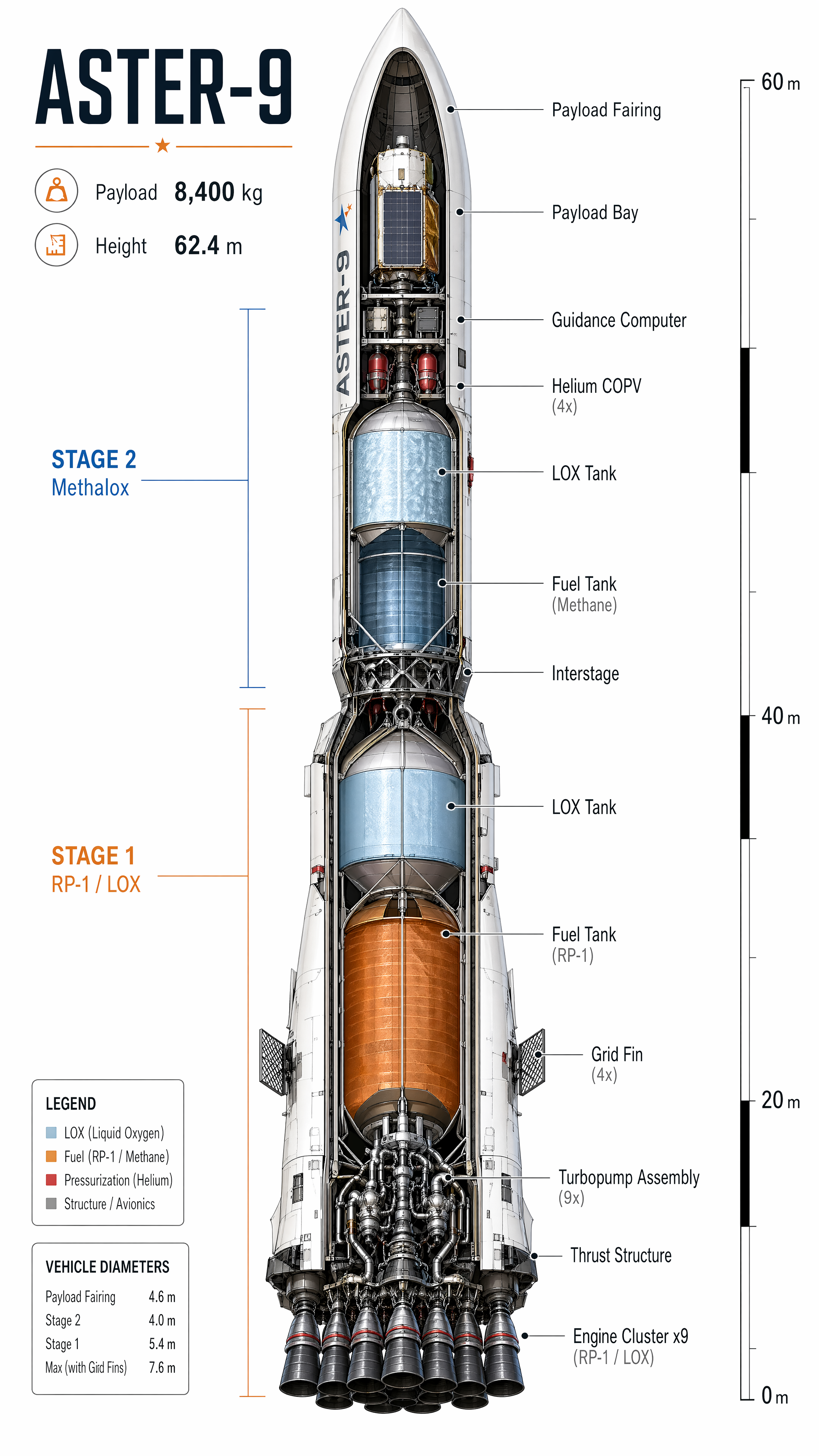 Rocket Cutaway Diagram，海报与插画，海报、插画、排版，案例输出图 1