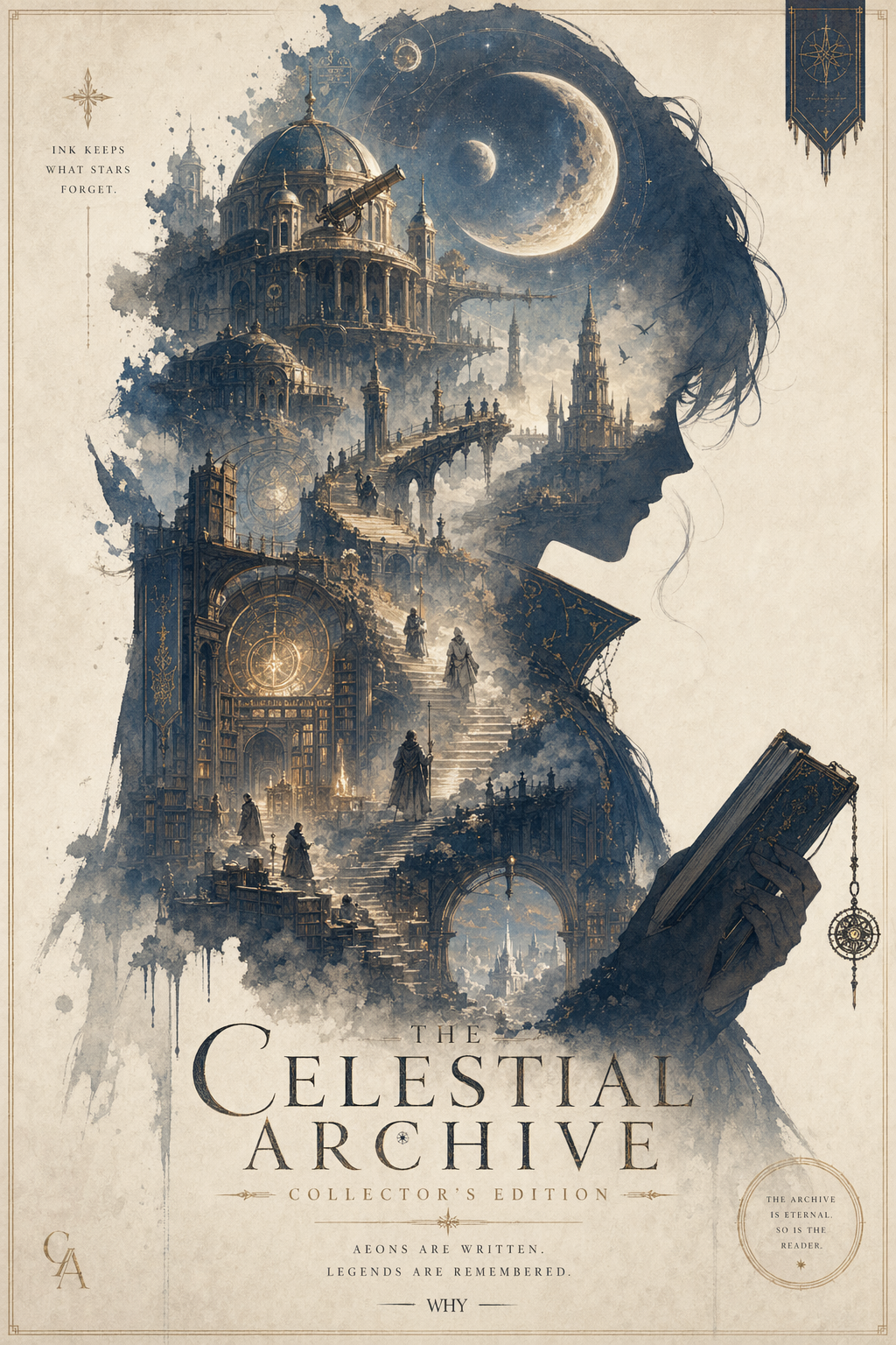 Epic silhouette worldbuilding poster，人像与摄影，人像、电影感、海报，案例输出图 1